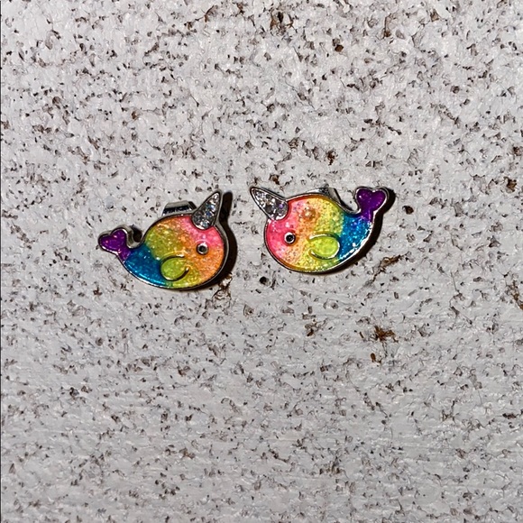 narwhal earrings claire's